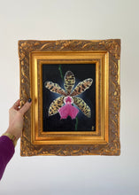 Cargar imagen en el visor de la galería, óleo sobre lienzo Cattleya orquídea flor exótica
